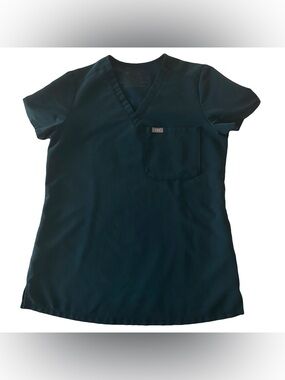 FIGS Catarina 1‎ Pocket Scrub Top Teal Green  XXS euc